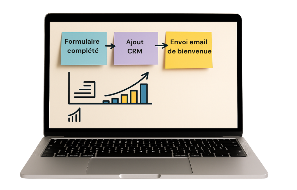 Formulaire qui génère un push dans le CRM et qui génère l'envoi d'un mail de bienvenue