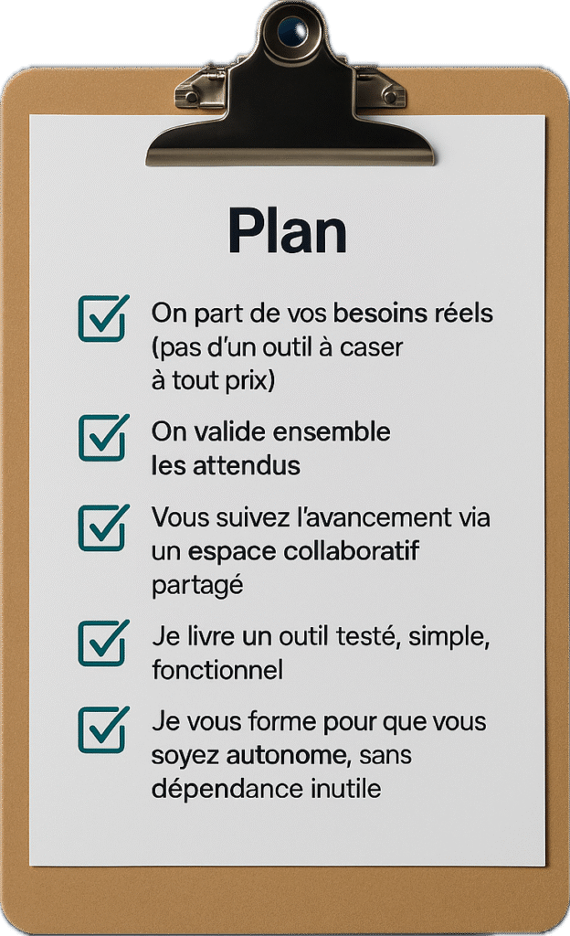 Plan méthodologie mise en oeuvre technique